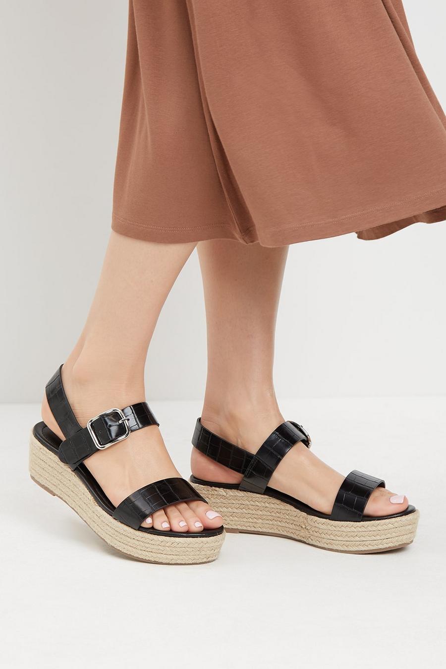 Reign Double Strap Wedges