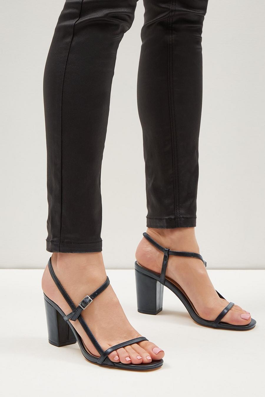 Wide Fit Sarina Strappy Heeled Sandals