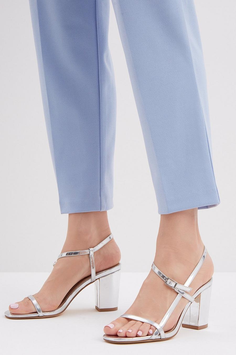 Wide Fit Sarina Strappy Heeled Sandal