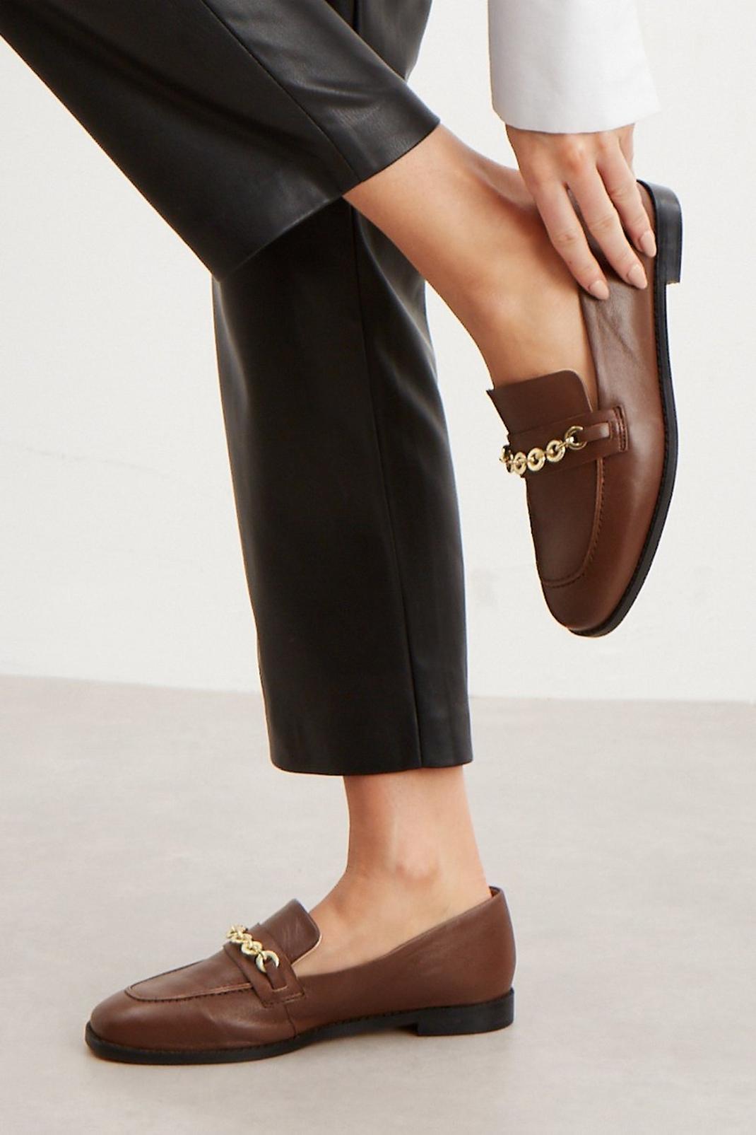 Chocolate Principles: Liddy Chain Loafer Leathers image number 1