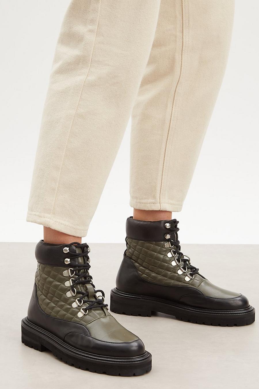 Principles: Ornella Quilted Chunky Hiker Leather