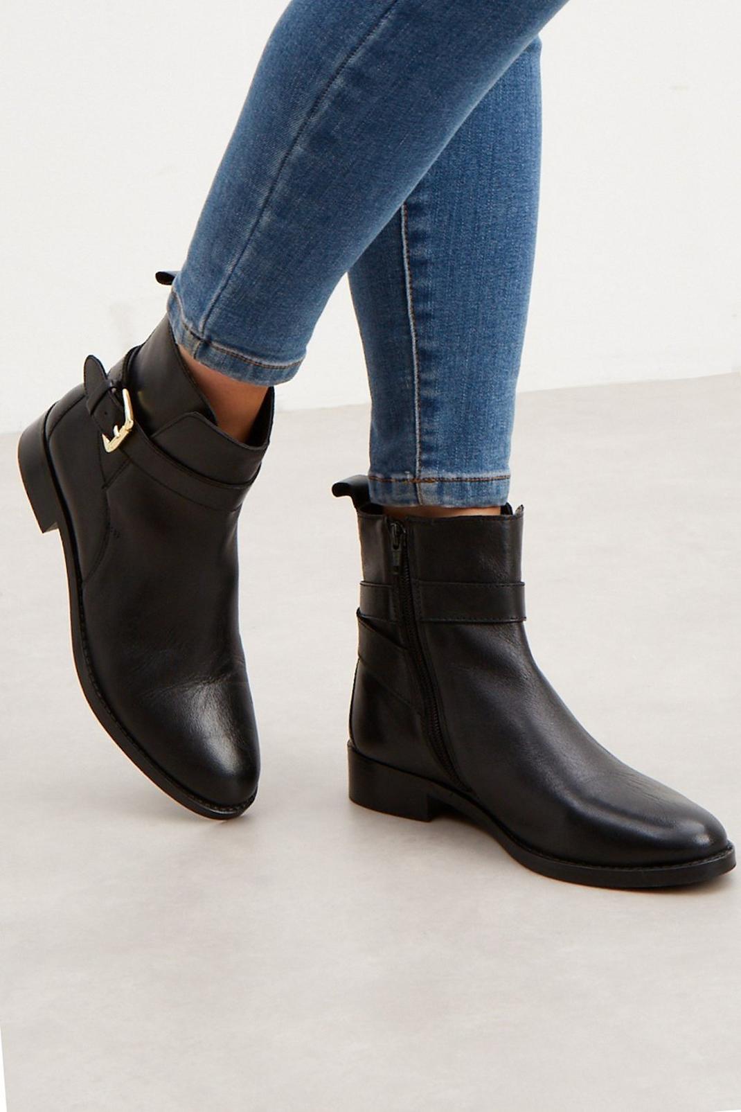 105 Principles: October Leather Buckle Ankle Boot image number 1