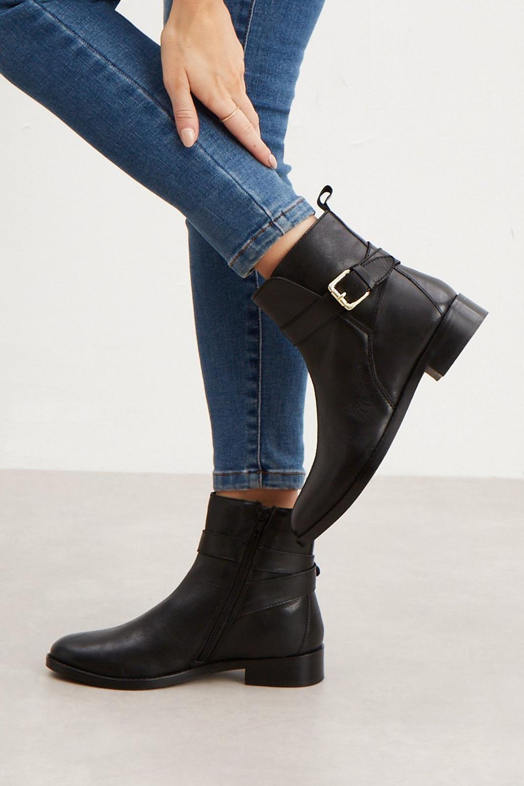 105 Principles: October Leather Buckle Ankle Boot image number 2