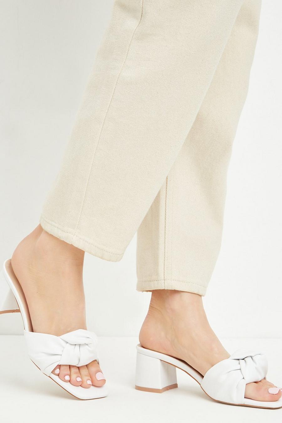 Stow Knot Block Heeled Mule