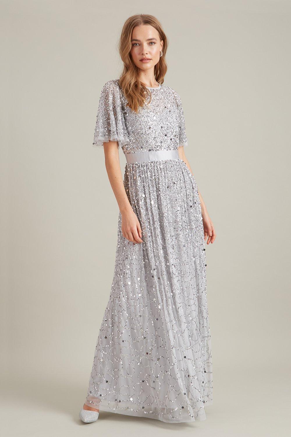 tatiana embellished maxi bridesmaid dress