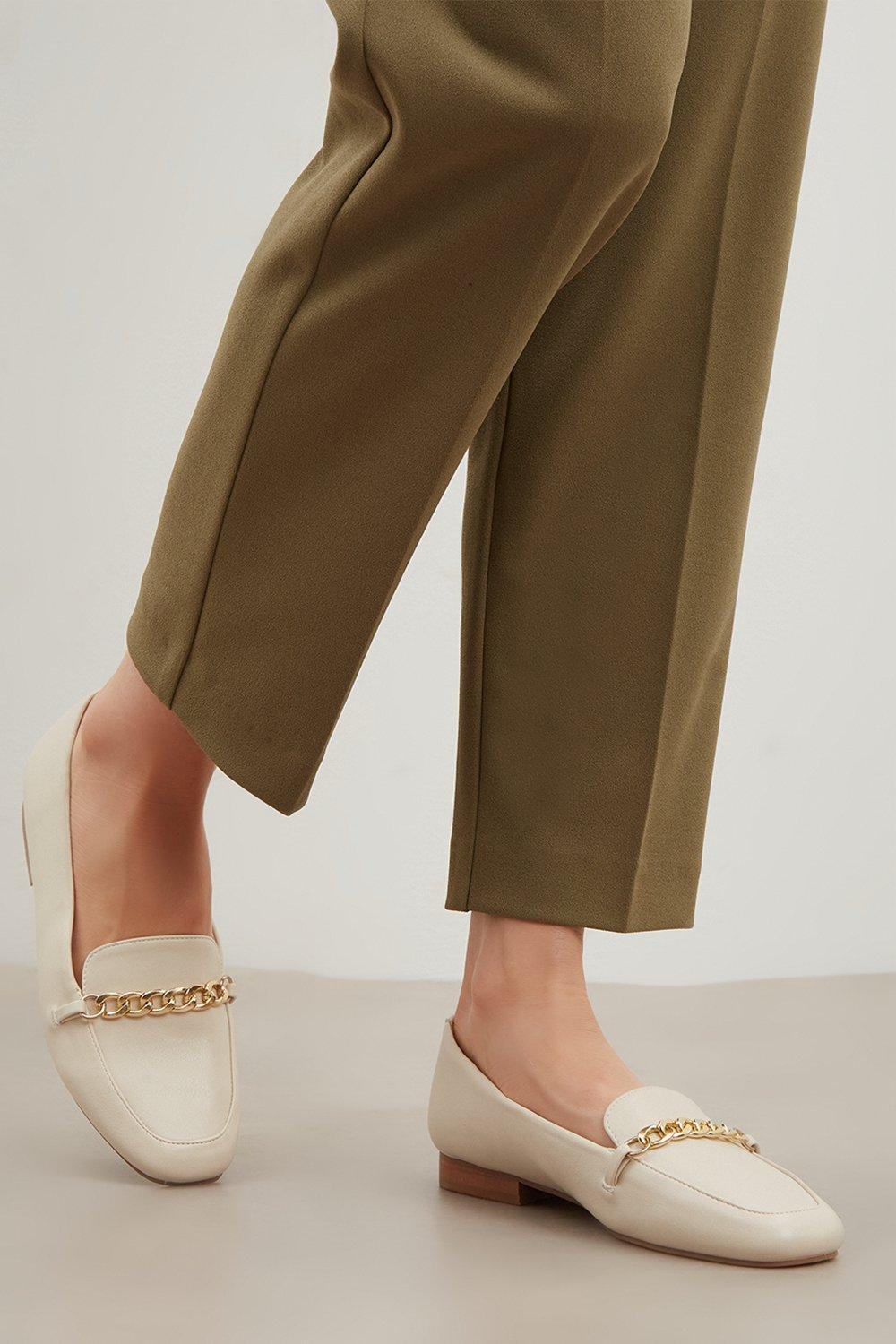 dorothy perkins tan loafers