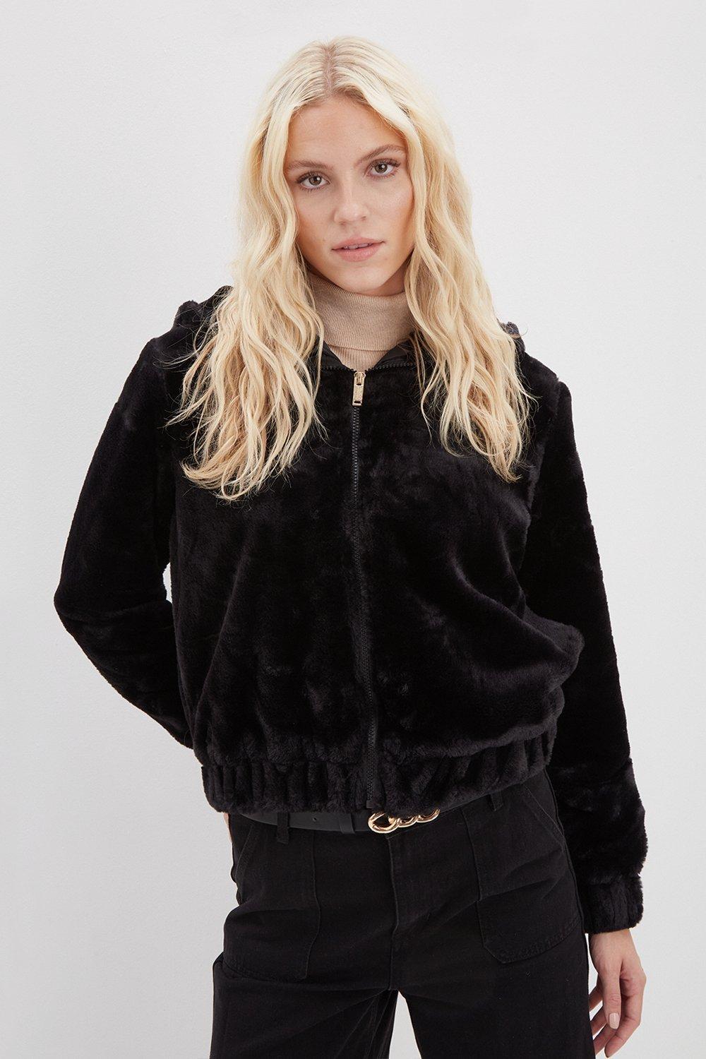 black shiny bubble jacket