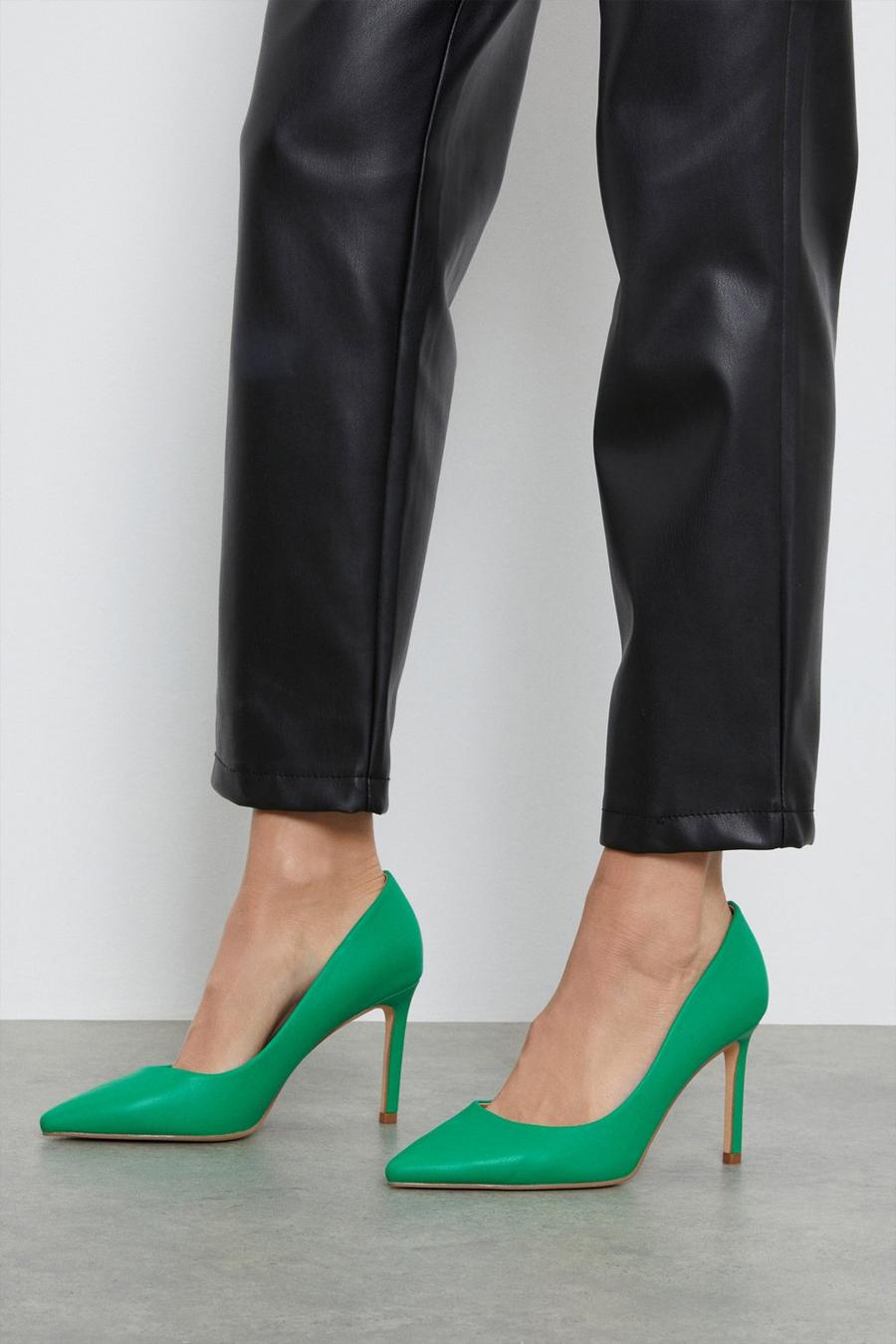 Wide Fit Dash Pointed Court Shoes