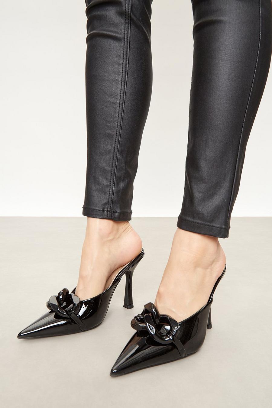 Faith: Oliver Pointed Heeled Mule