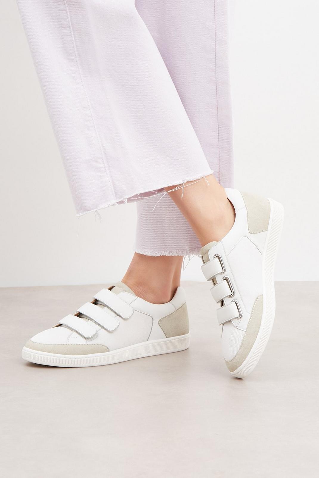 White Principles: Camila Leather Trainers image number 1