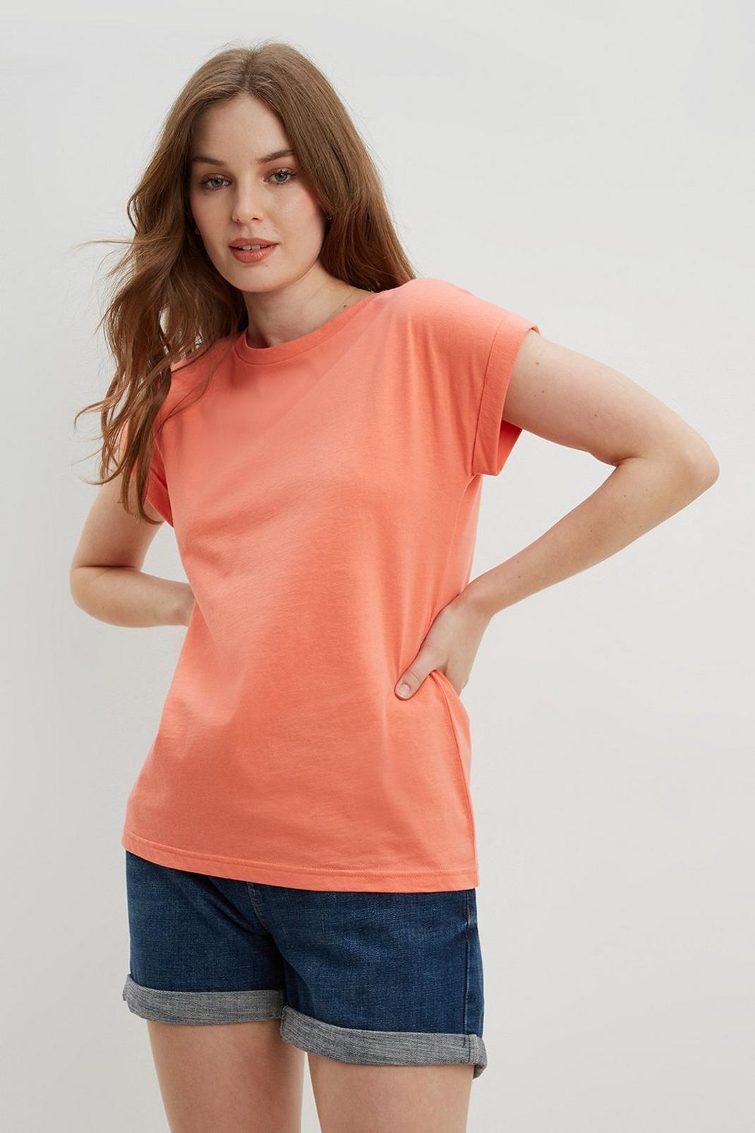Coral Cotton T-Shirt image number 1