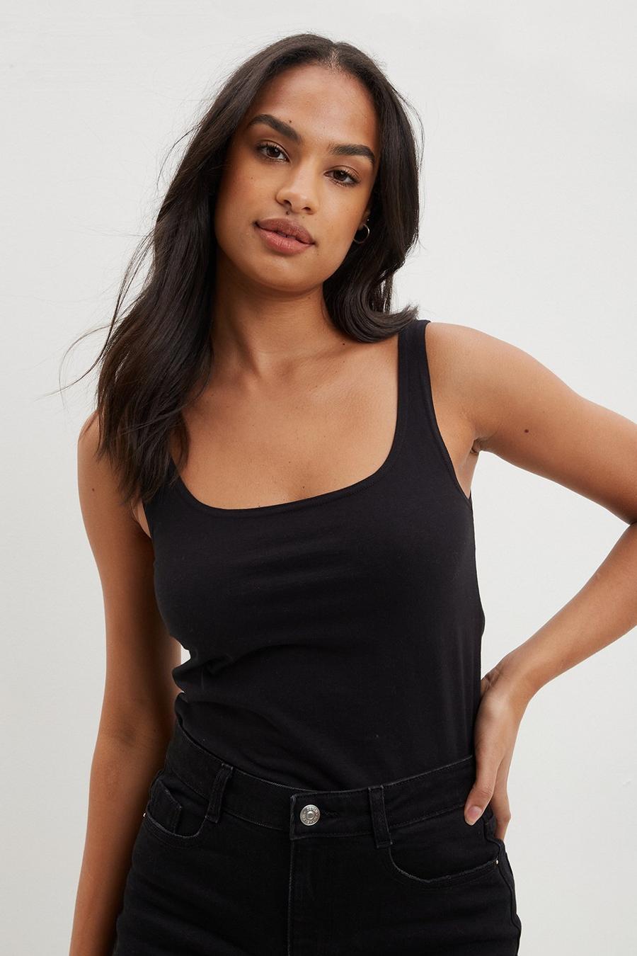More Sustainable Cotton Scoop Neck Cami