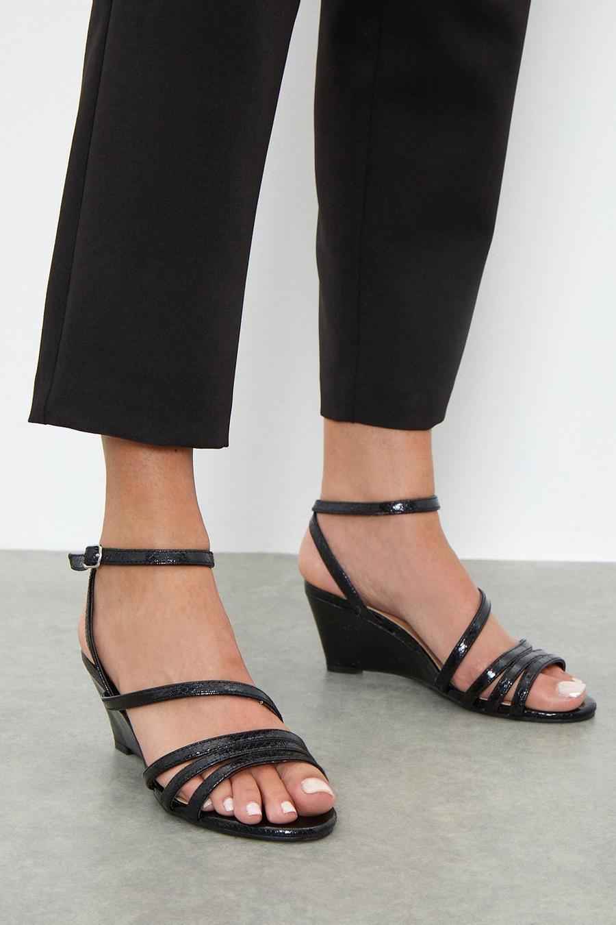 Good For The Sole: Angelina Extra Wide Fit Ankle Strap Wedge