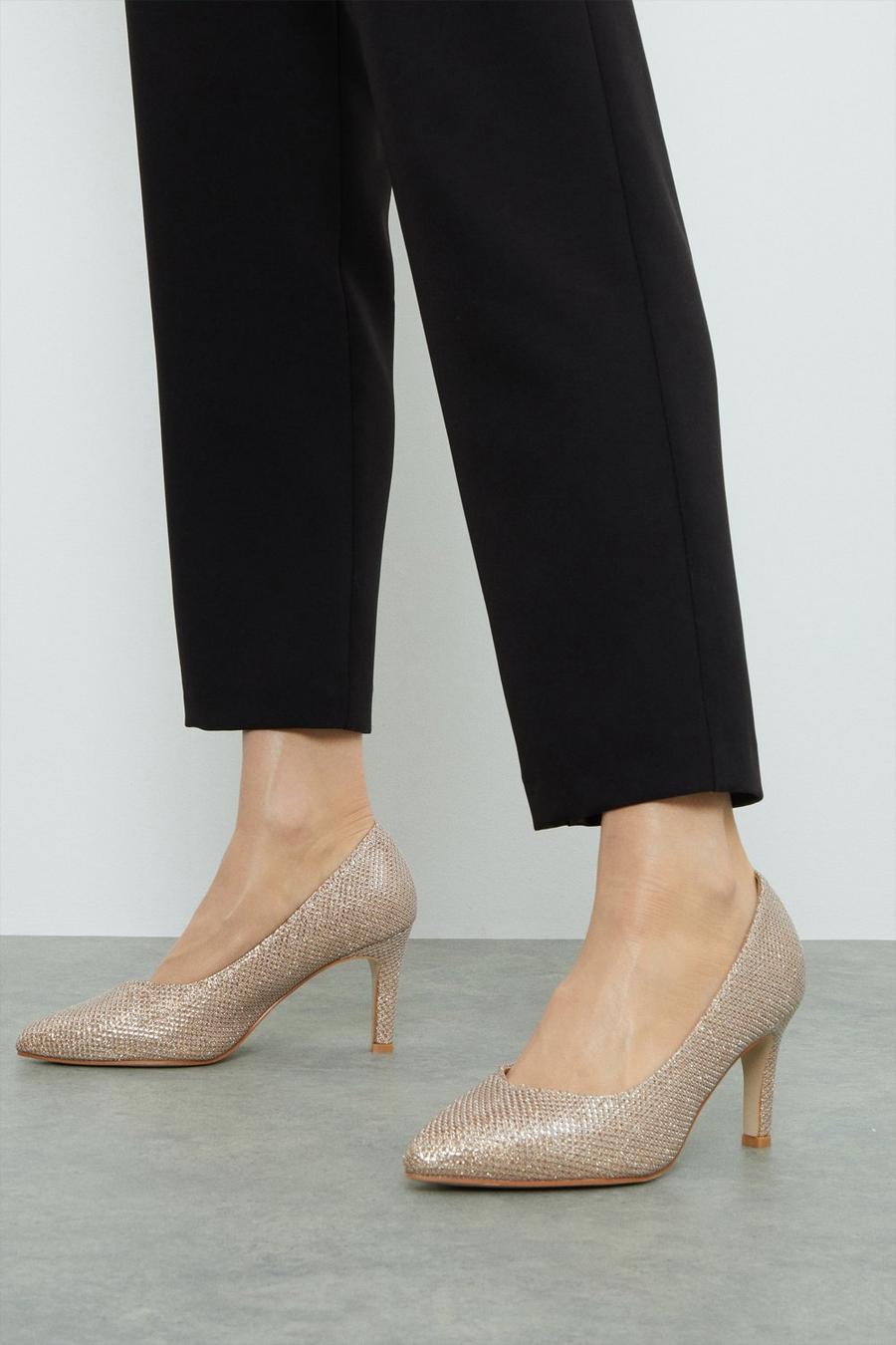 Good For The Sole: Wide Fit Comfort Emily Court Shoes