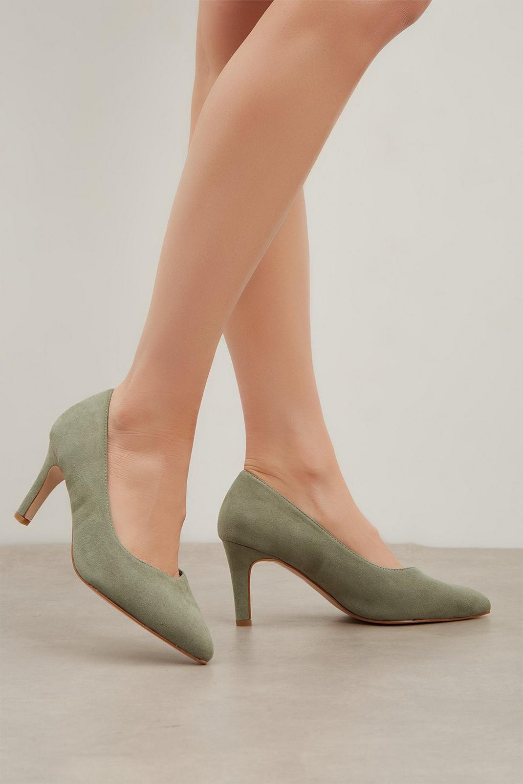 Sage Good For The Sole: Wide Fit Comfort Emily Court Shoes image number 1