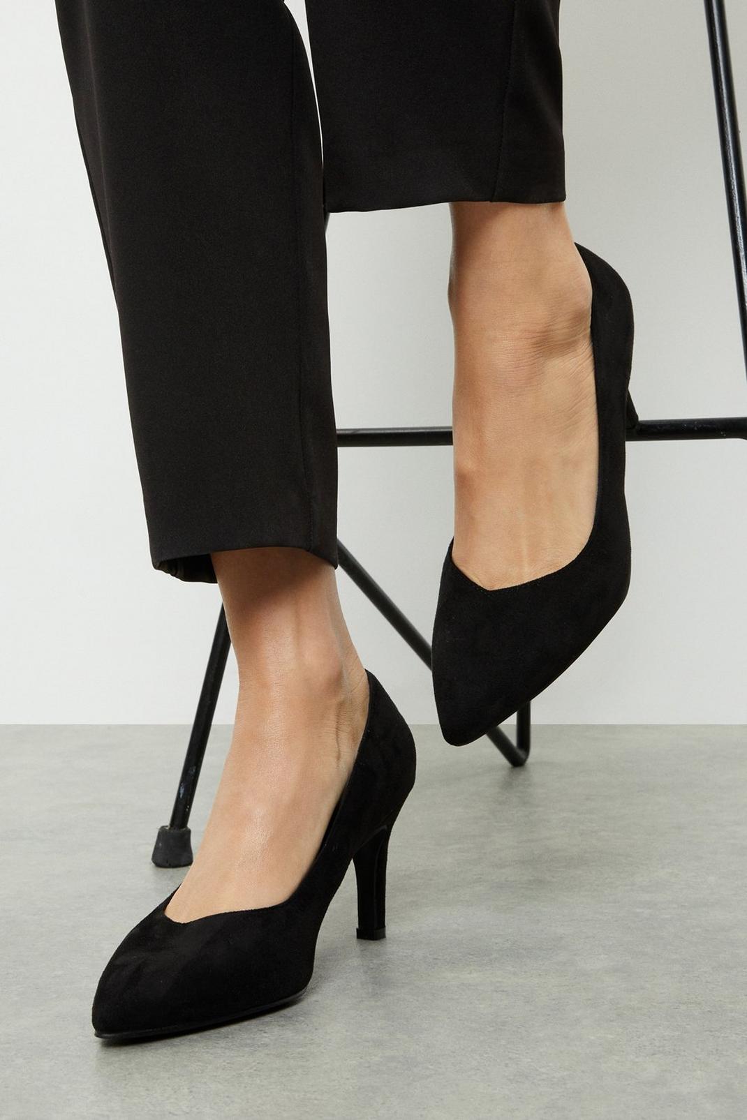 Black Good For The Sole: Emily Court Shoes image number 1
