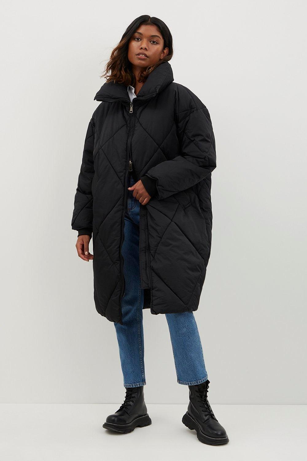 dorothy perkins long puffer coat