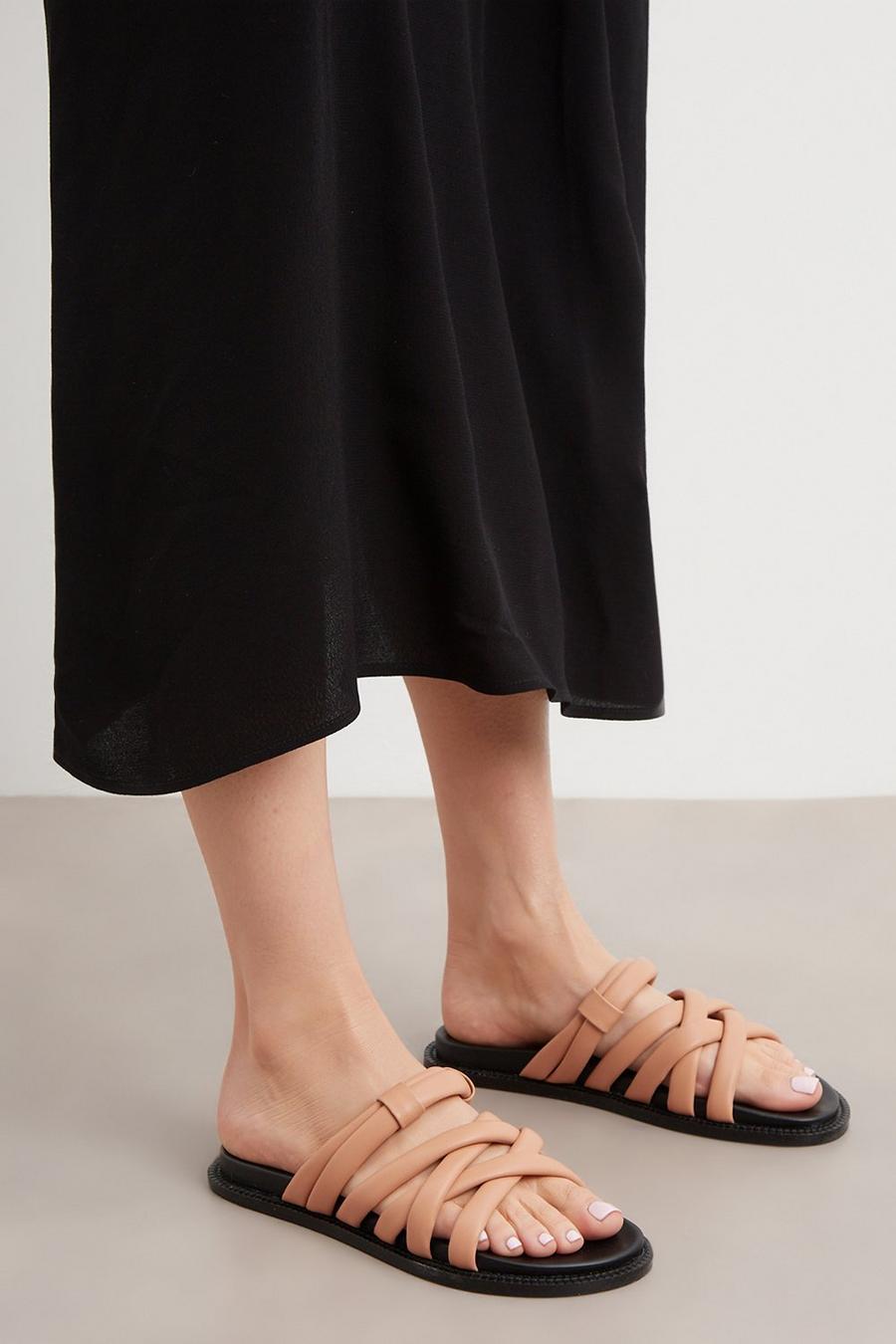 Principles: Fara Leather Criss Cross Flat Sandal