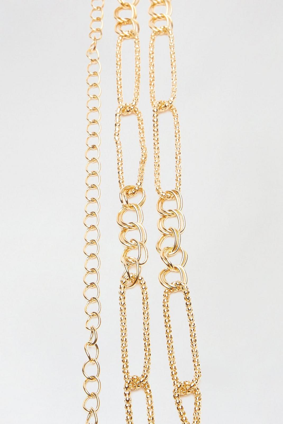 128 Gold Chain Link Chain Belt image number 2