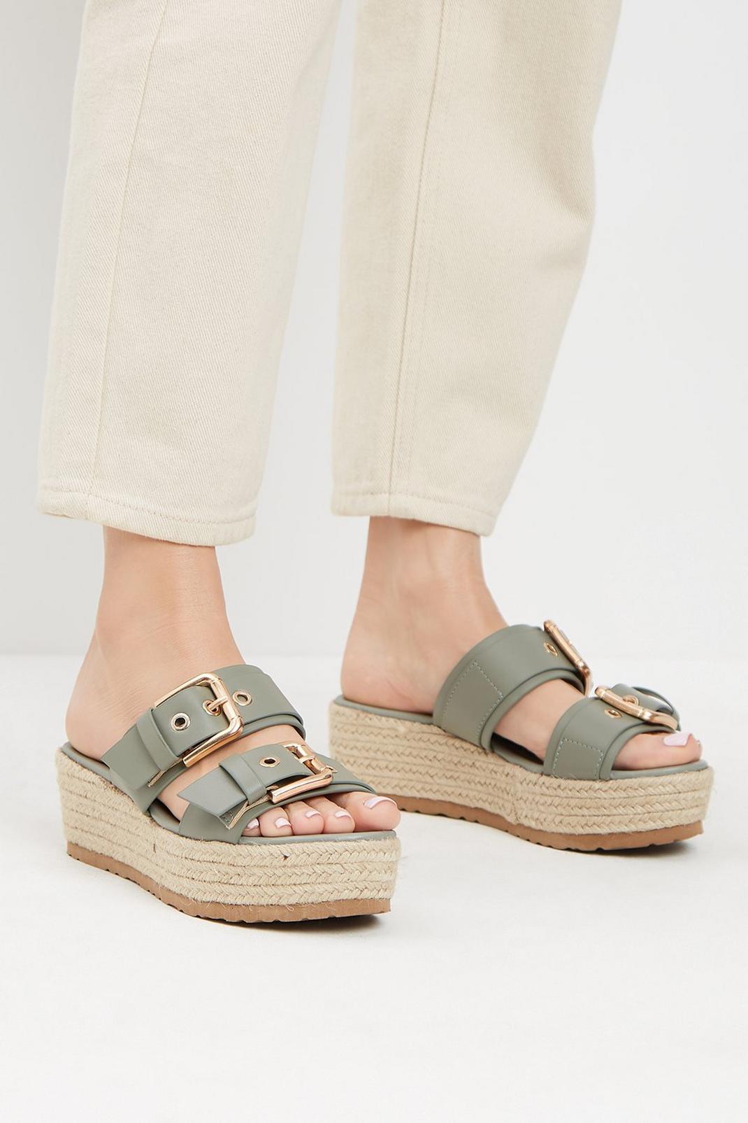 Sage Riley Double Buckle Wedges image number 1