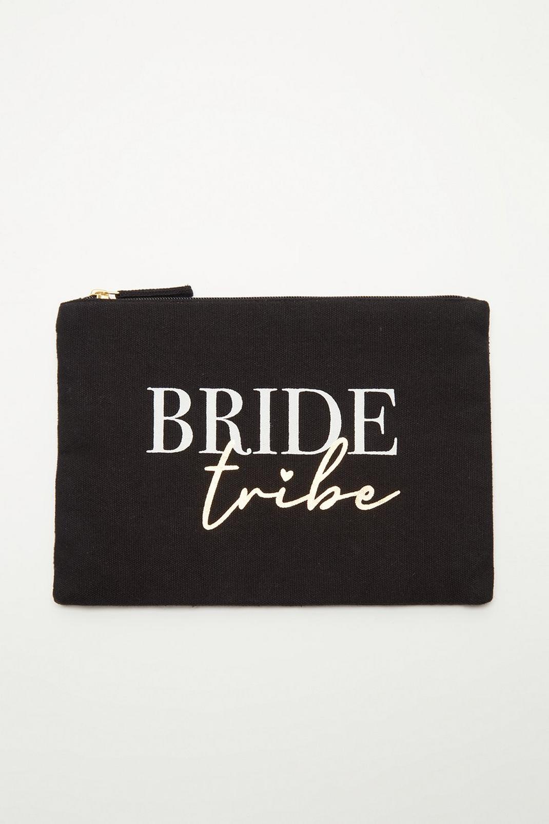 Black Bride Tribe Slogan Purse  image number 1