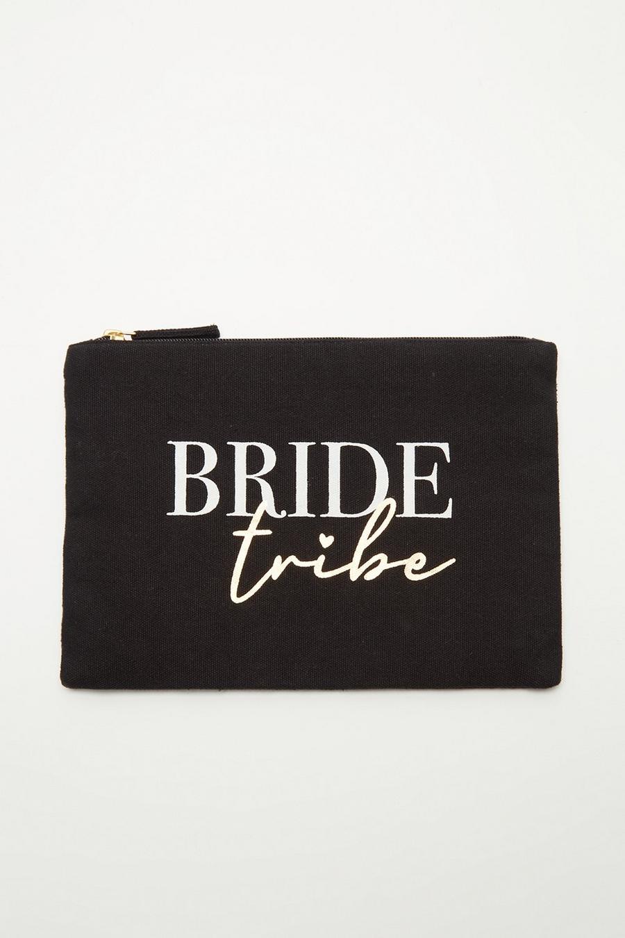 Organic Cotton Bride Tribe Slogan Purse