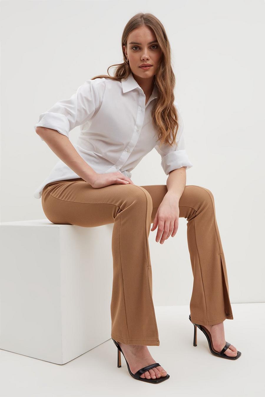 Smart Stretch Flared Trousers