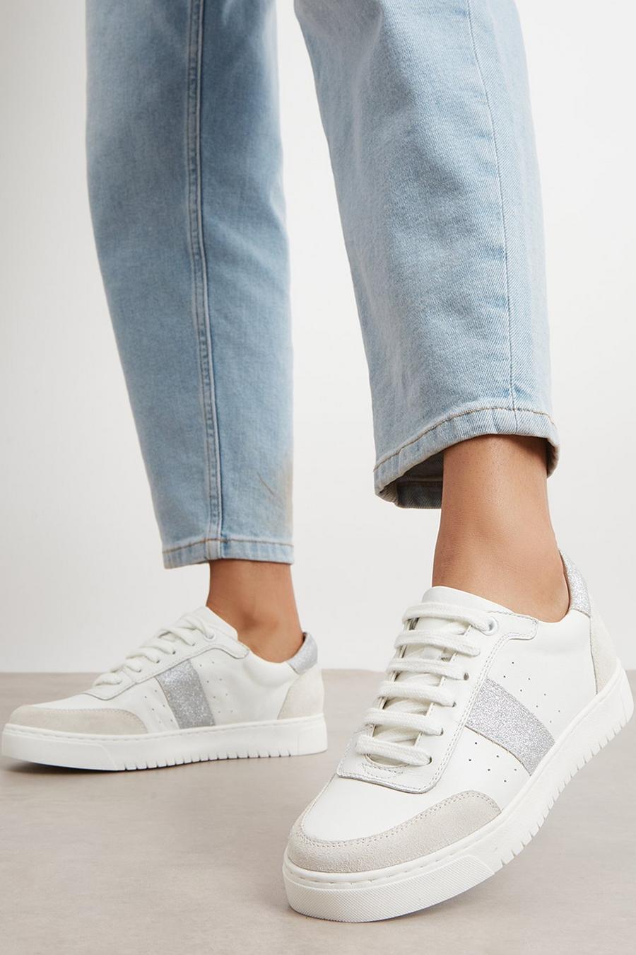 Good For The Sole: Leather Candy Side Stripe Trainer