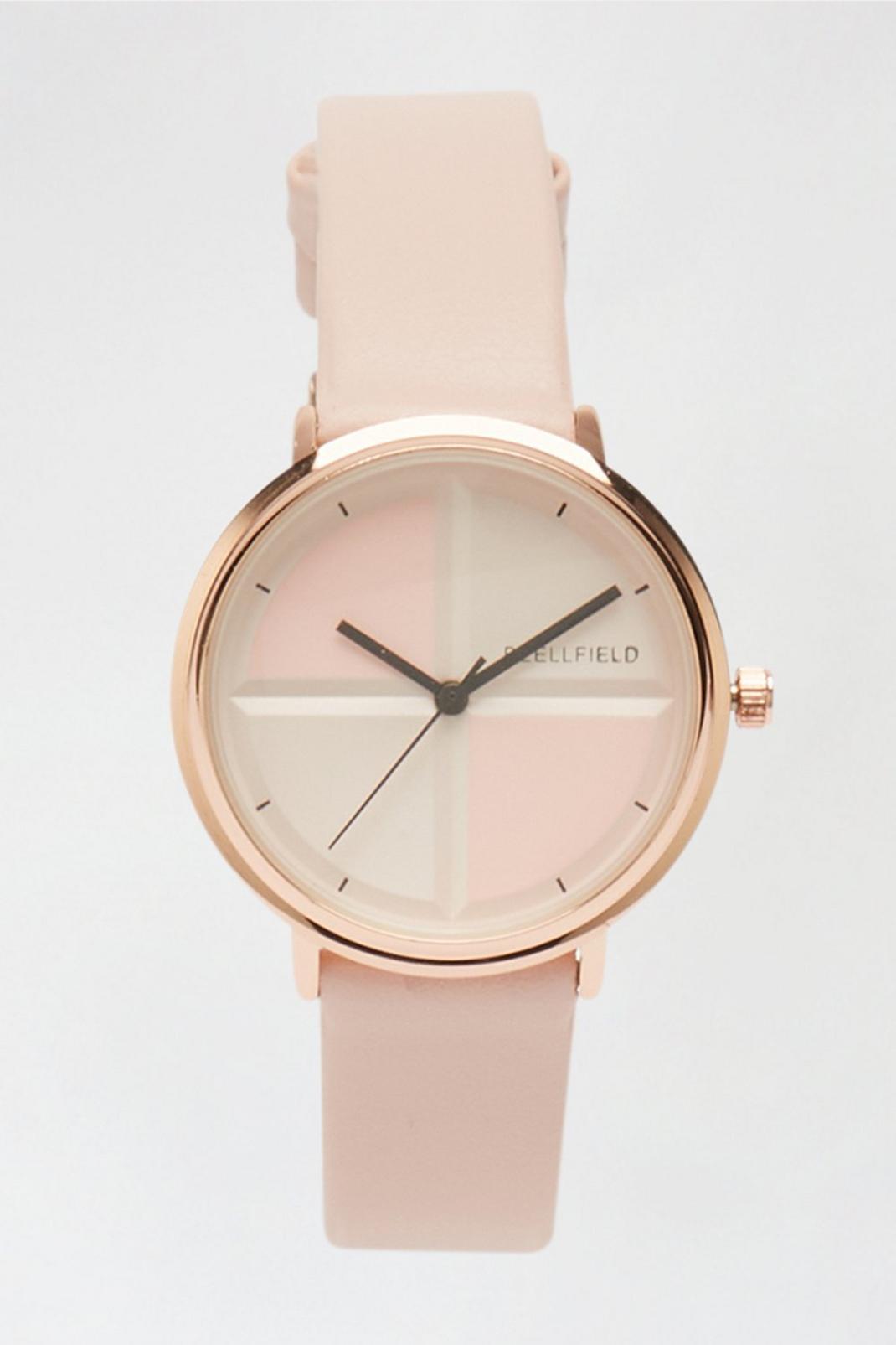 223 Pink And Nude Pu Watch image number 1