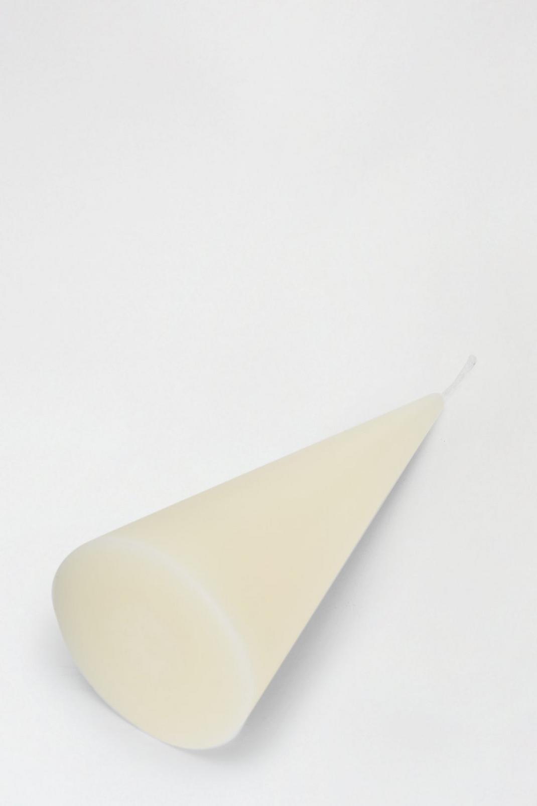 173 White Cone Candle  image number 2