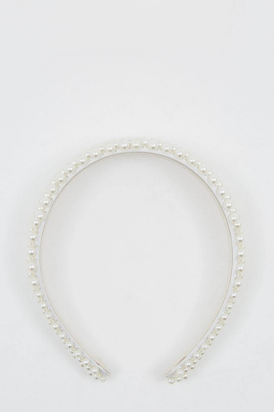 All Over Pearl Embellished Headband 