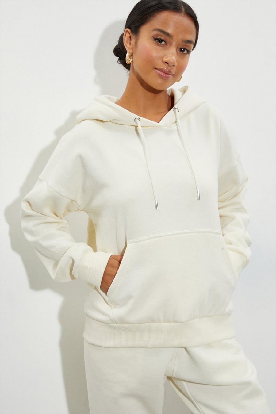 Petite Recycled Pullover Drawstring Hoodie