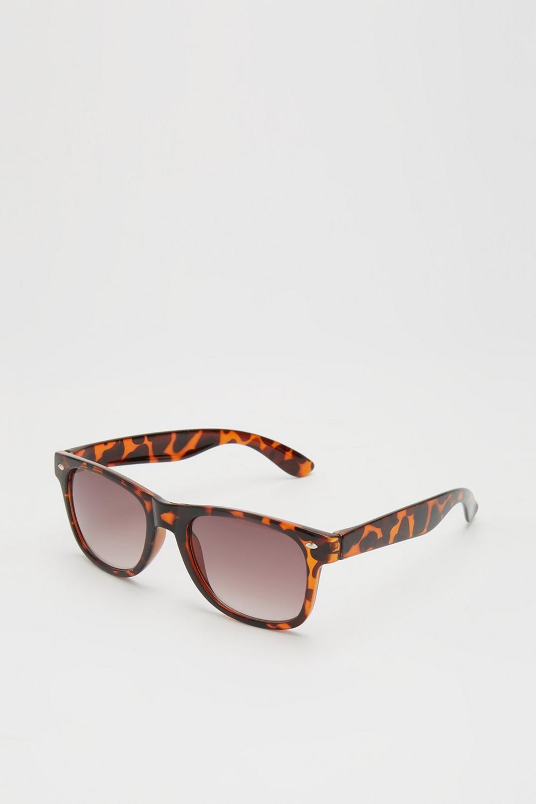 109 Brown Tort Wayfarer Sunglasses image number 2