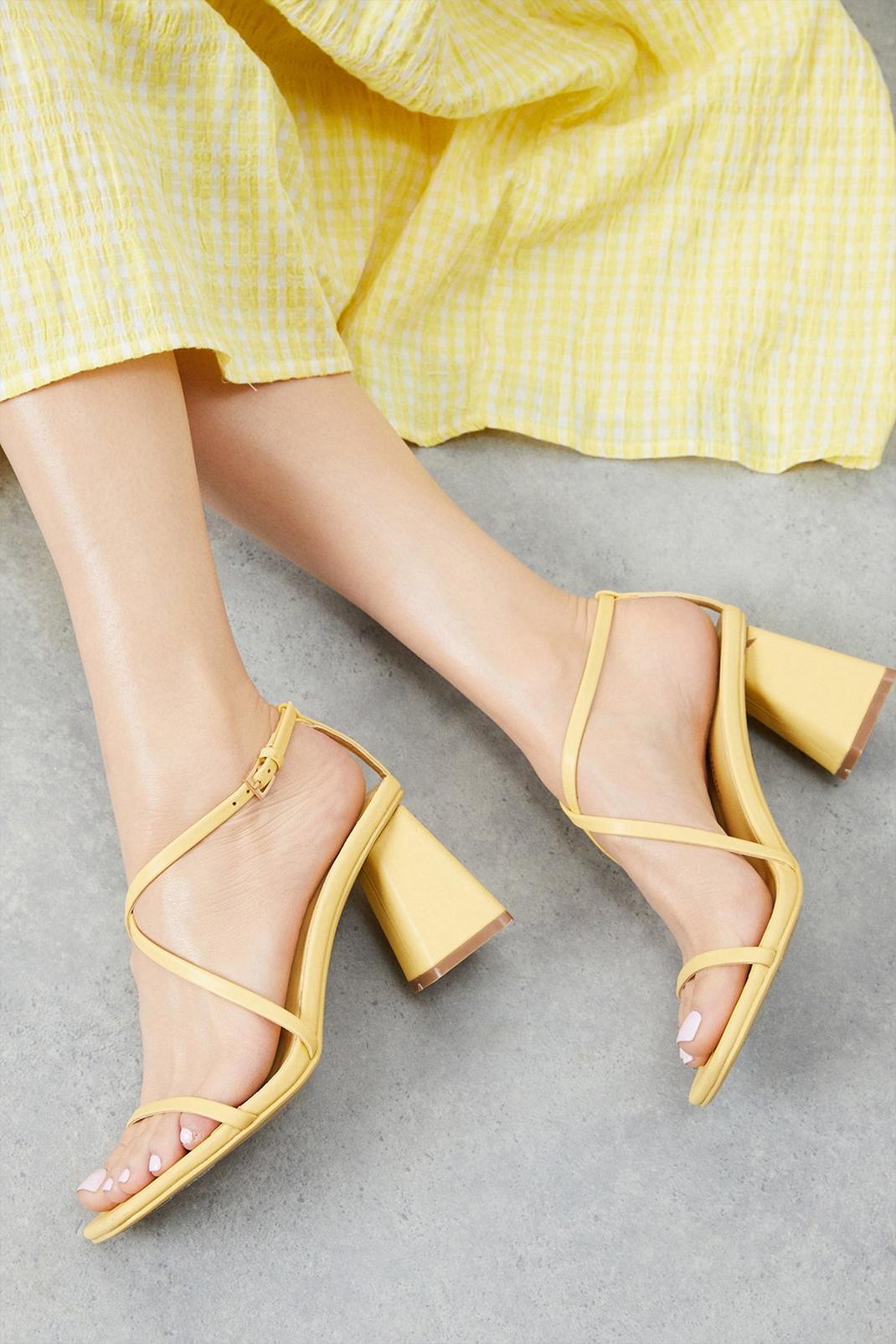 Lemon Siren Barely There Strappy Sandal image number 1