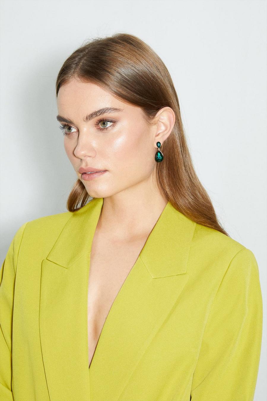 Pear Drop Gem Earrings