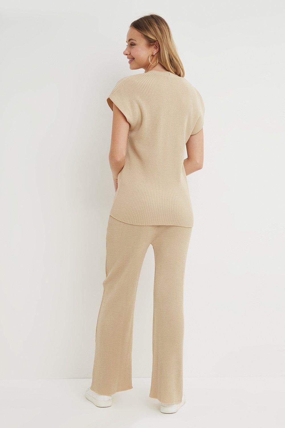 petite knit trousers