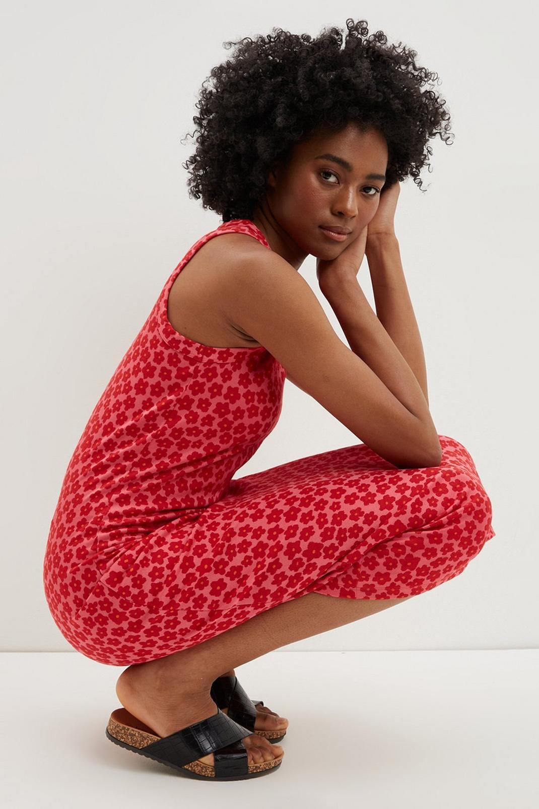 Red Tall Jacquard Dress image number 1