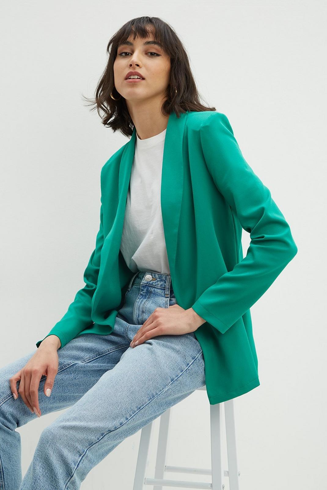 Tall Green Blazer image number 1