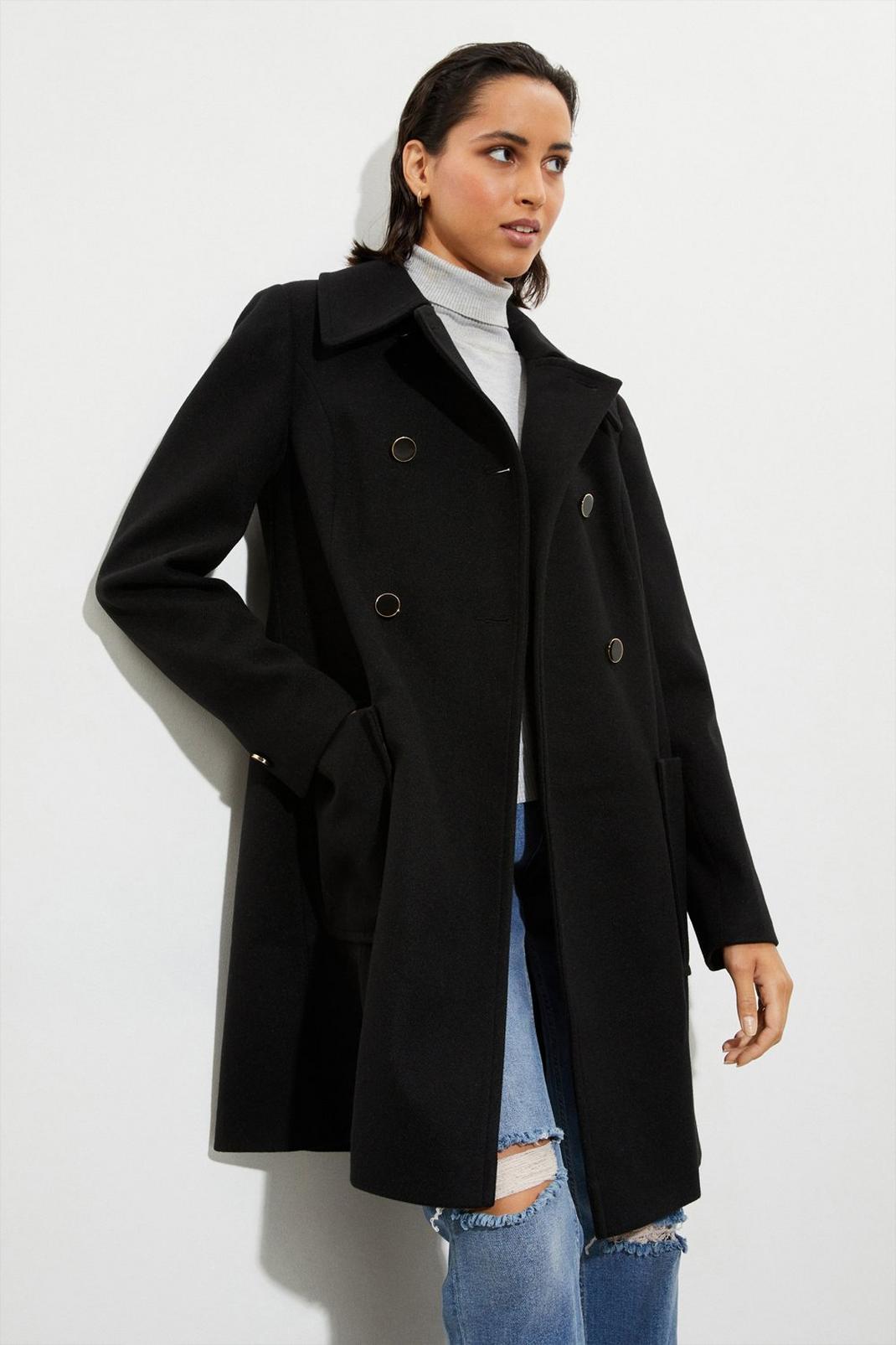 Black Tall Dolly Coat image number 1