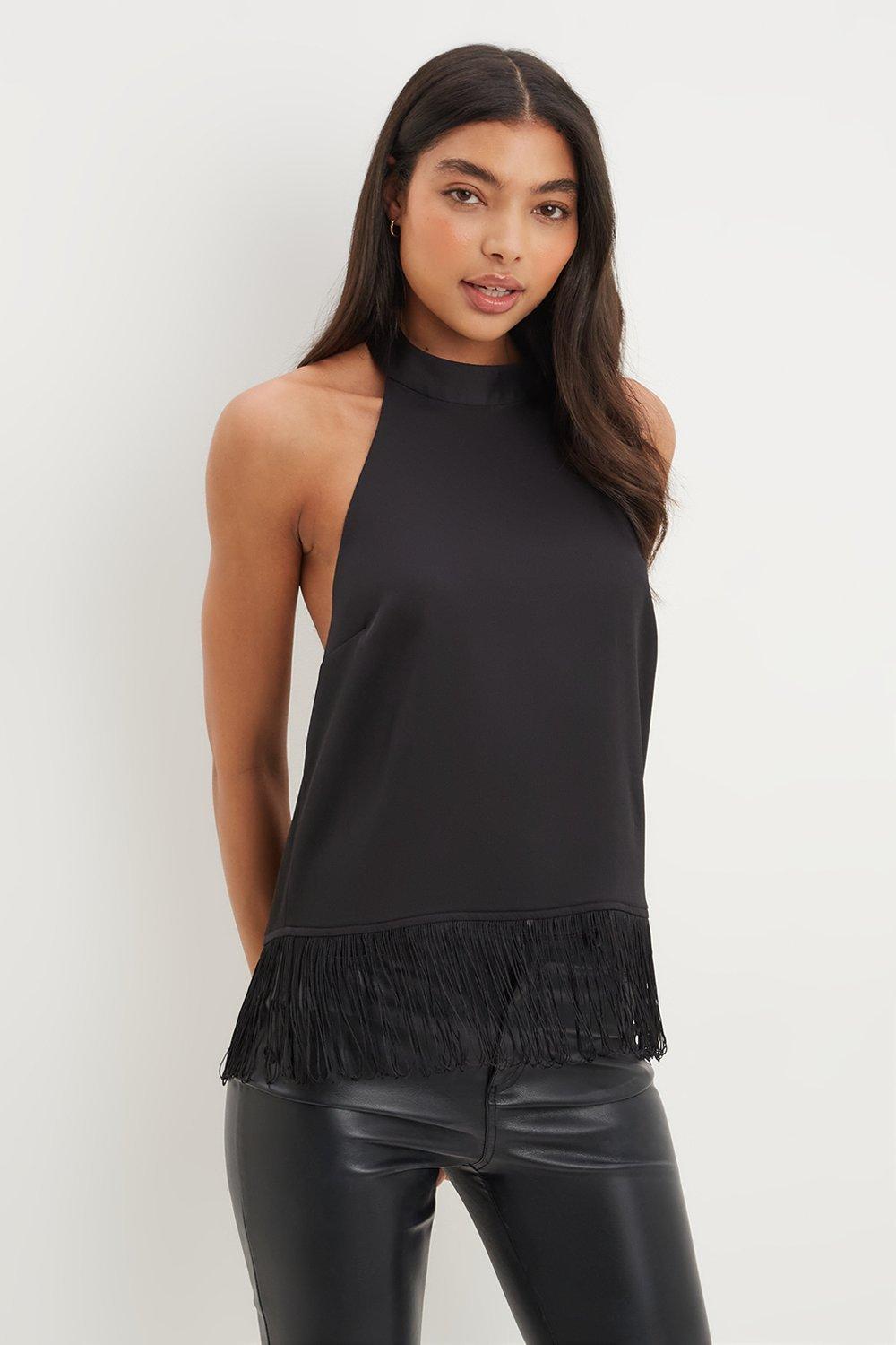 halter neck shirt