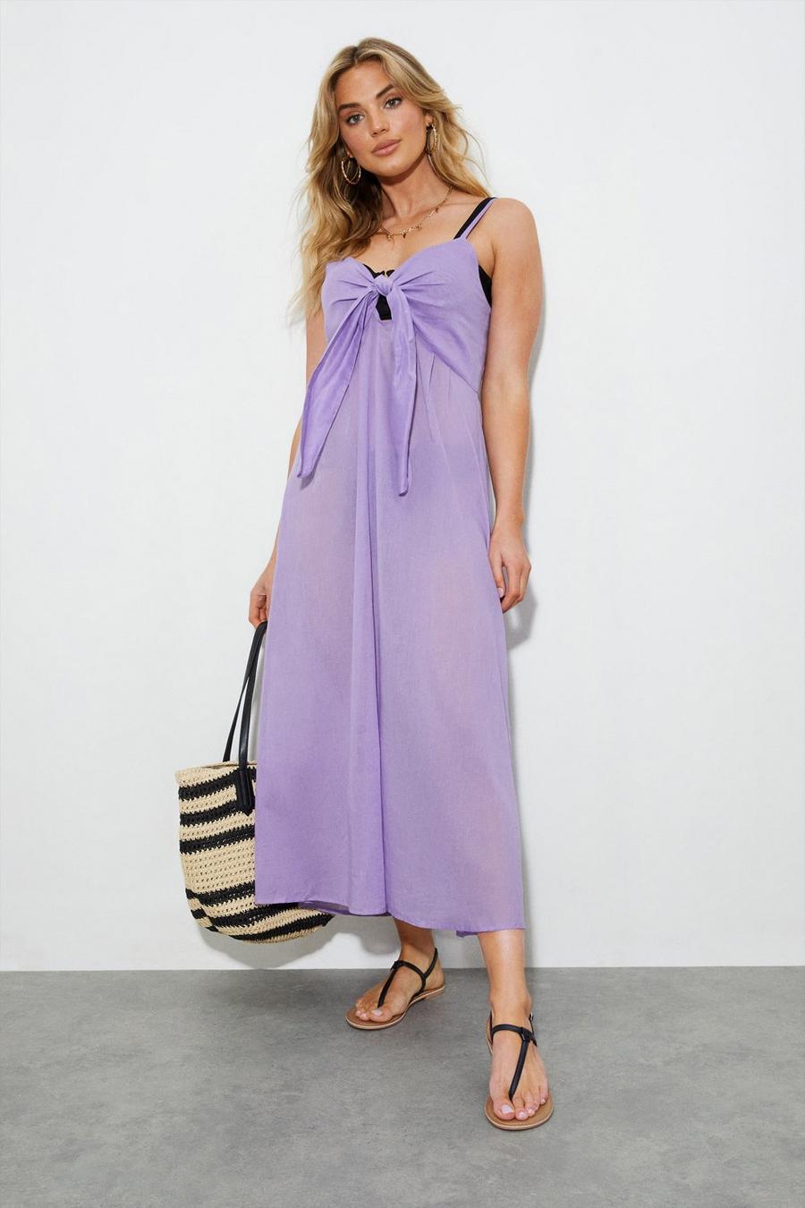 Strappy Maxi Dress With Bow