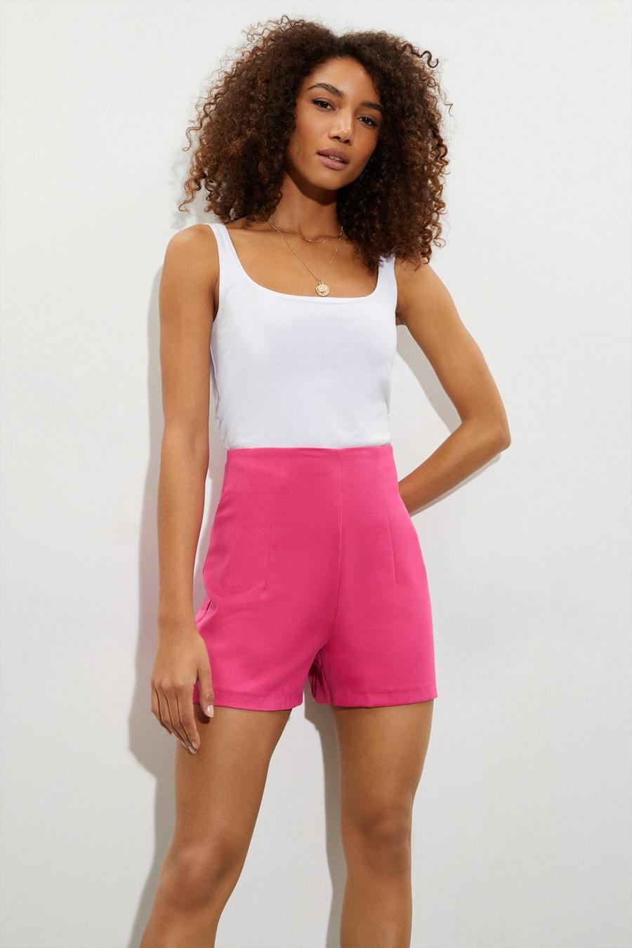 Tailored Pleat Front Shorts