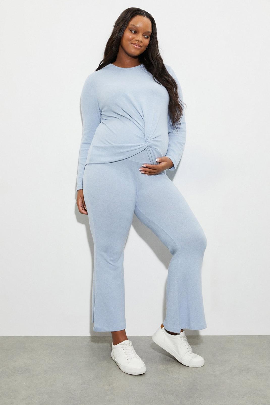 Maternity & Nursing Blue Soft Loungewear Set image number 1