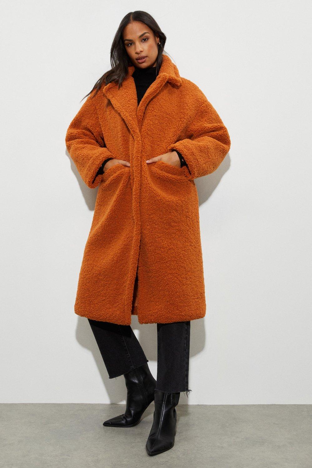 over sized teddy coat