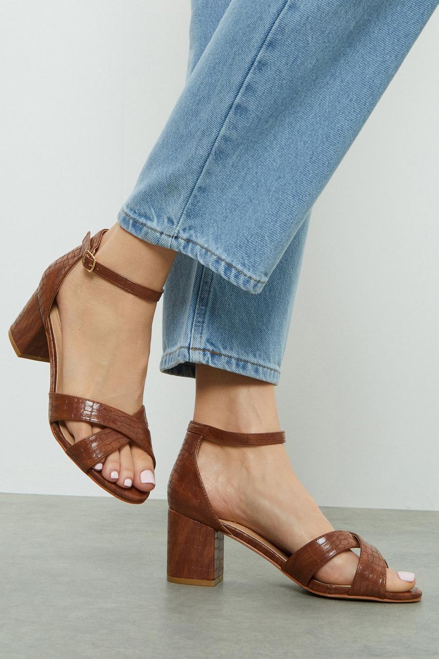 Good For The Sole: Extra Wide Annie Heel Sandals