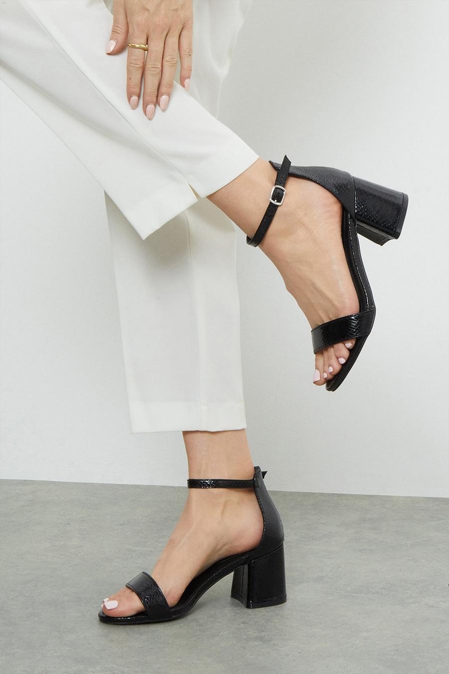 Good For The Sole Wide Fit Abigail Block Heel Shoes