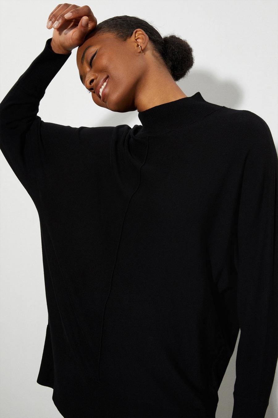 Tall Slouchy Batwing Jumper