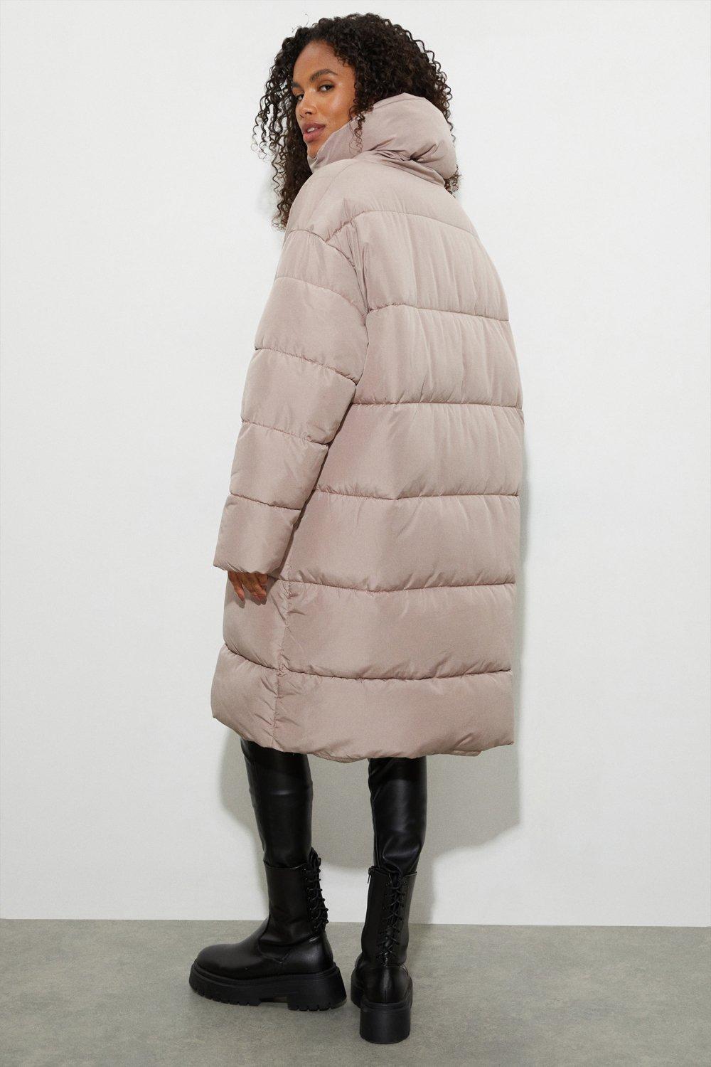 oversized padded longline coat