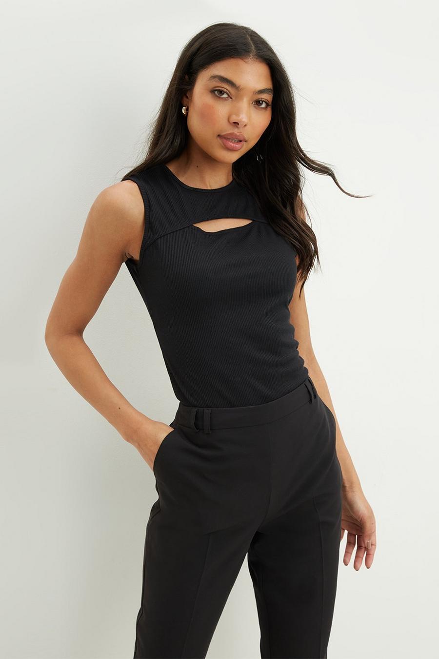 Cut Out Sleeveless Top