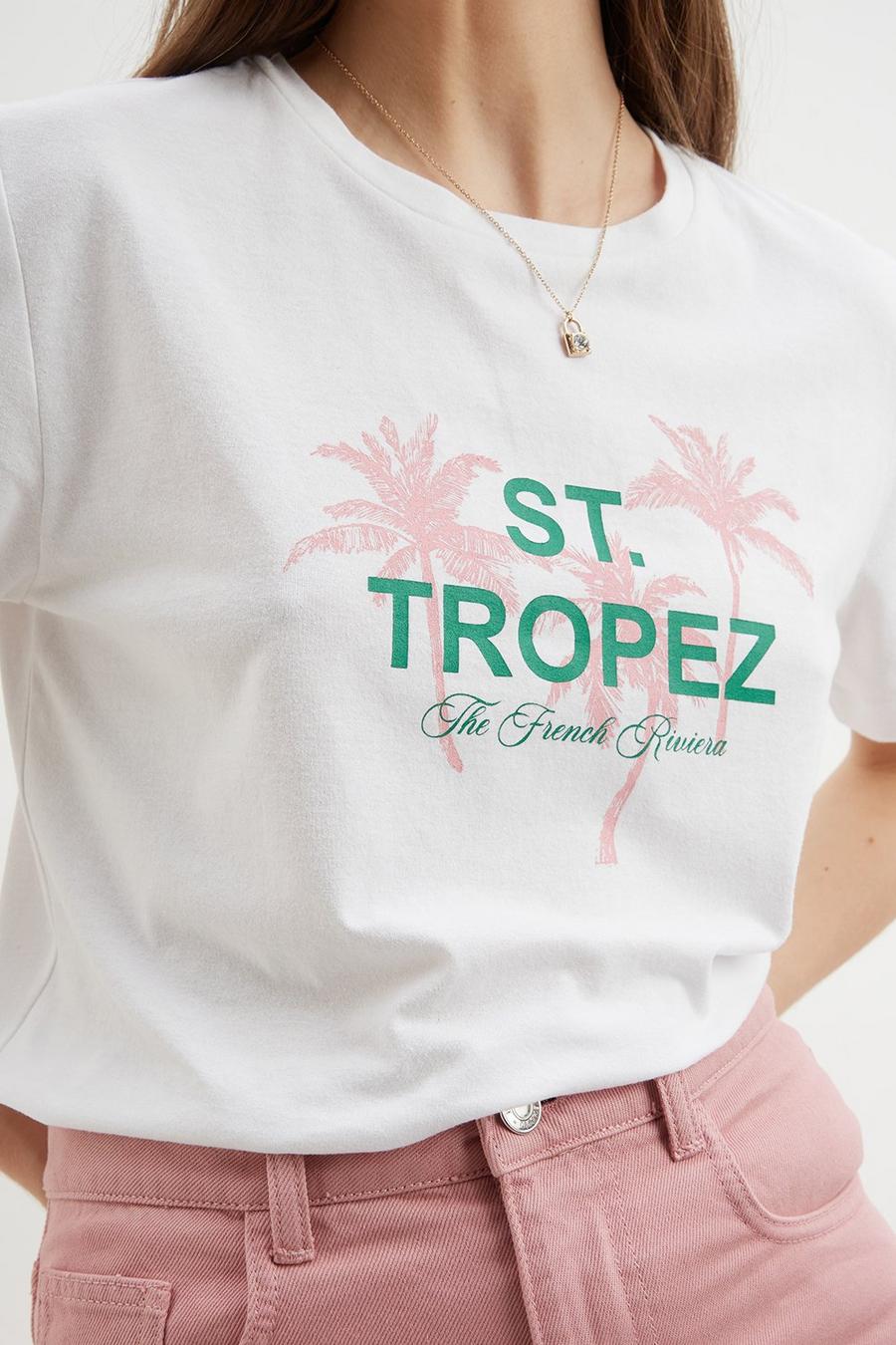 St Tropez Logo T Shirt